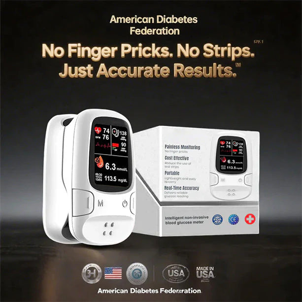 [8 in 1]Smart Glucometer --(measurement of blood sugar + uric acid + heart rate +blood oxygen + body temperature + liver function + kidney function + prostateexamination)